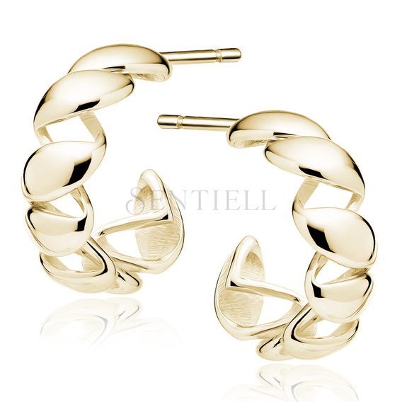 Srebrne pozłacane kolczyki pr.925