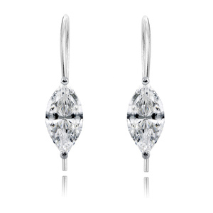 Srebrne kolczyki pr.925 Cyrkonia markiza 