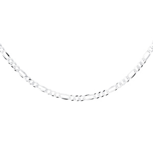 Łańcuszek diamentowany figaro płaskie pr. 925 Ø 100