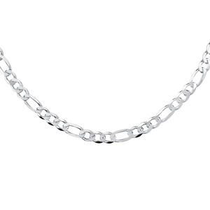 Łańcuszek diamentowany figaro płaskie pr. 925 Ø 150 rodowany