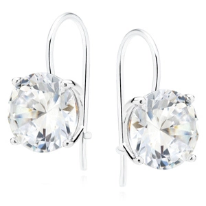 Srebrne kolczyki pr.925 Cyrkonia okrągła średnica 12mm