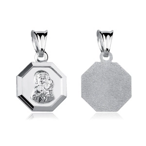 Srebrny pr. 925 medalik Matka Boska Częstochowska 21 x 12 mm