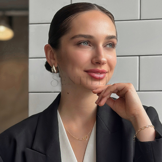 Srebrne pozłacane kolczyki pr.925 krople - 25mm