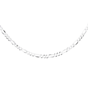 Łańcuszek diamentowany figaro płaskie pr. 925 Ø 100
