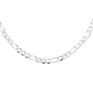 Łańcuszek diamentowany figaro płaskie pr. 925 Ø 160