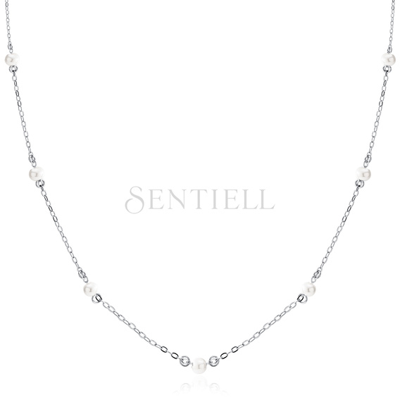 Srebrny choker pr.925 z perłą