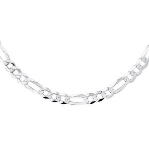 Łańcuszek diamentowany figaro płaskie pr. 925 Ø 200 rodowany