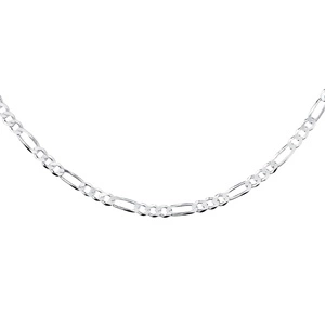 Łańcuszek diamentowany figaro płaskie pr. 925 Ø 120 rodowany