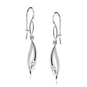 Srebrne kolczyki pr.925 Cyrkonia biała