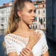 Srebrny pozłacany naszyjnik pr.925 choker z kuleczkami