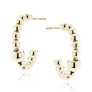 Srebrne pozłacane kolczyki pr.925 z kuleczkami