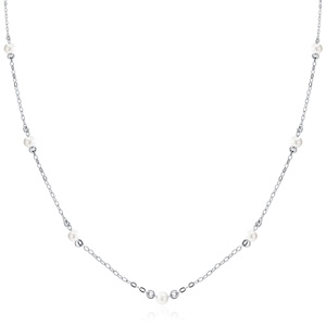 Srebrny choker pr.925 z perłą