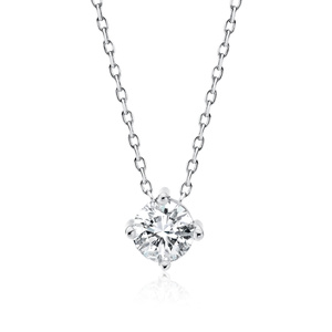 Srebrny naszyjnik pr.925 z białą cyrkonią