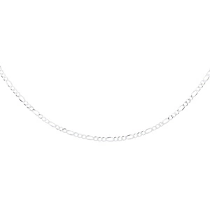 Łańcuszek diamentowany figaro płaskie pr. 925 Ø 060