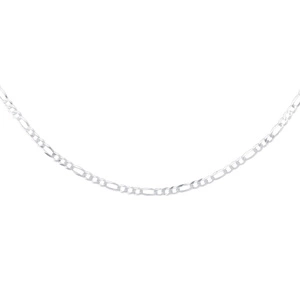 Łańcuszek diamentowany figaro płaskie pr. 925 Ø 080