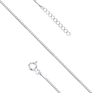 Srebrna bransoletka pr. 925 kostka wenecka, diamentowana - rodowana