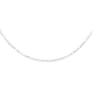 Łańcuszek diamentowany figaro płaskie pr. 925 Ø 060 rodowany