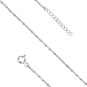 Srebrna bransoletka na nogę singapur pr.925