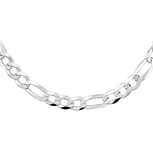 Łańcuszek diamentowany figaro płaskie pr. 925 Ø 250 rodowany