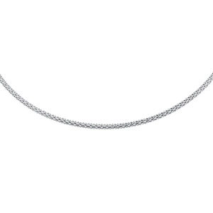 Łańcuszek srebrny 925 coreana rodowanie