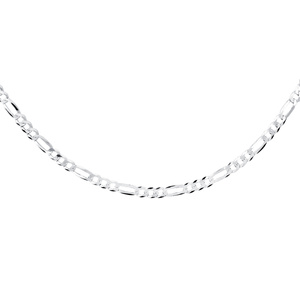 Łańcuszek diamentowany figaro płaskie pr. 925 Ø 100 rodowany
