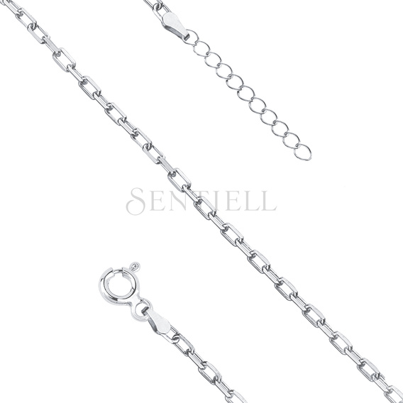 Srebrna bransoletka pr. 925 ankier diamentowany