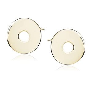 Srebrne kolczyki pr.925 celebrytki kółka pozłacane