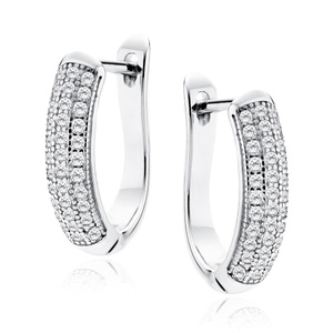 Srebrne kolczyki pr.925 cyrkonia biała