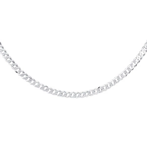 Łańcuszek - pancerka diamentowana płaska pr. 925 Ø 120 rodowany