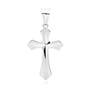 Srebrny (pr.925) krzyżyk diamentowany