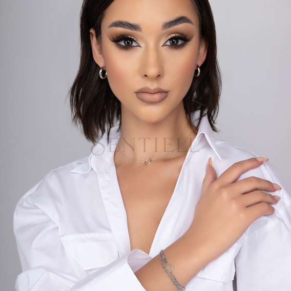 Srebrny naszyjnik pr.925 choker z kółkiem