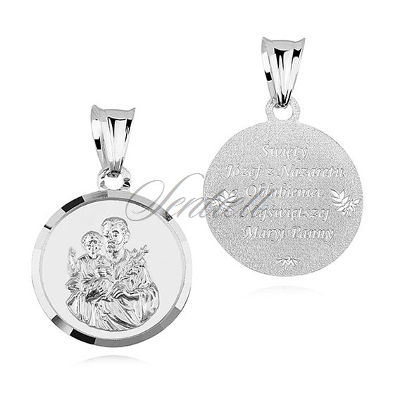 Srebrny medalik pr.925 - Święty Józef