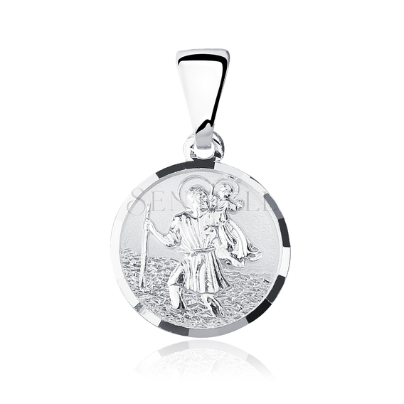 Srebrny medalik pr.925 Święty Krzysztof
